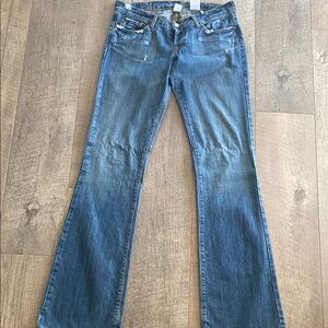 Lucky Brand Blue Flare Wide Leg Jeans X long